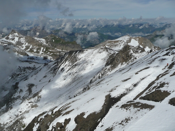 Schilthorn is a 2,970 metre high summit in the Bernese Alps, above Muerren