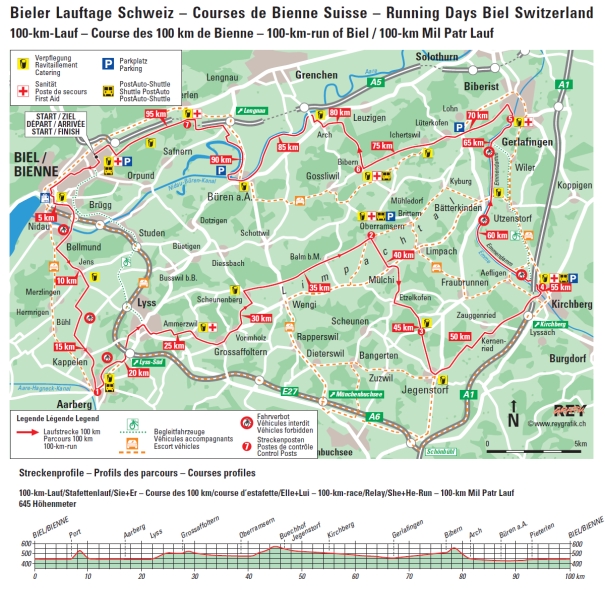 Dog shaped course and elevation profile